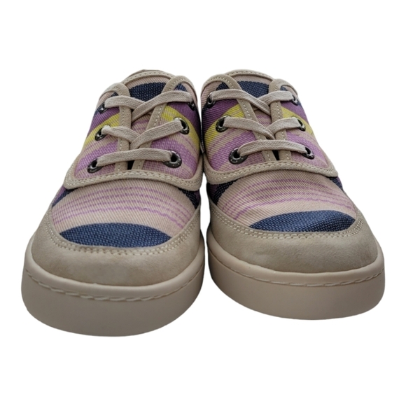 NWT ZODIAC CHEEZBURGER ALMOND TOE CANVAS COLORFUL SNEAKERS Sz 8.5 - Picture 7 of 14